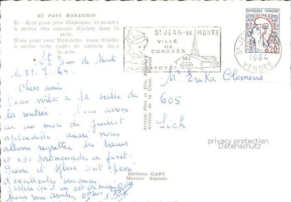 Trachten Frankreich Pays Maraichin – Bild 2