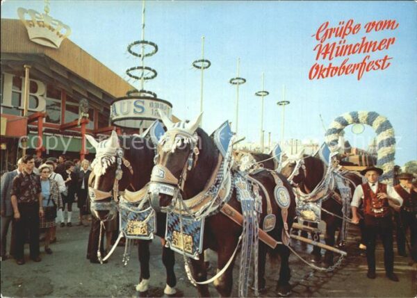 Oktoberfest München Festwagen-Pferdegespann