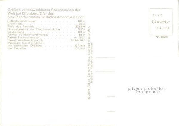 Astronomie Radioteleskop Effelsberg – Bild 2