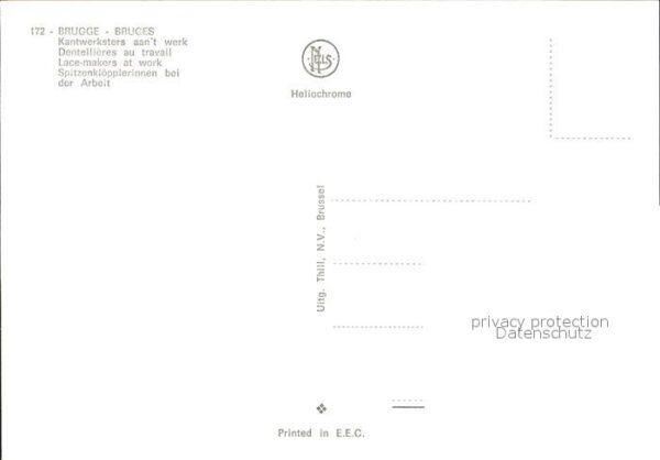 Handarbeit Klöppeln Spitzenklöpplerinnen Brugge – Bild 2