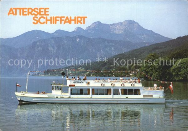 Motorschiffe Unterach Attersee-Schifffahrt Salzkamme