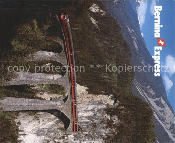 Eisenbahn Bernina-Express Landwasser-Viadukt Fili