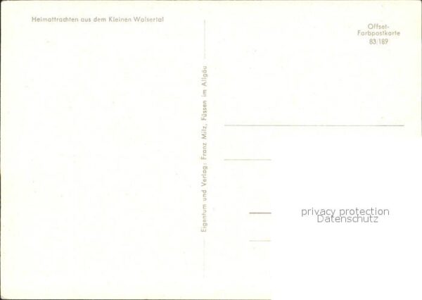 Trachten Oesterreich Kleinwalsertal Heimattrachten – Bild 2