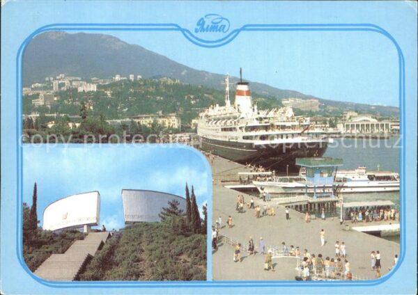 Faehre Ferry Bac Traghetto-- Jalta Hafen Ehrenmal