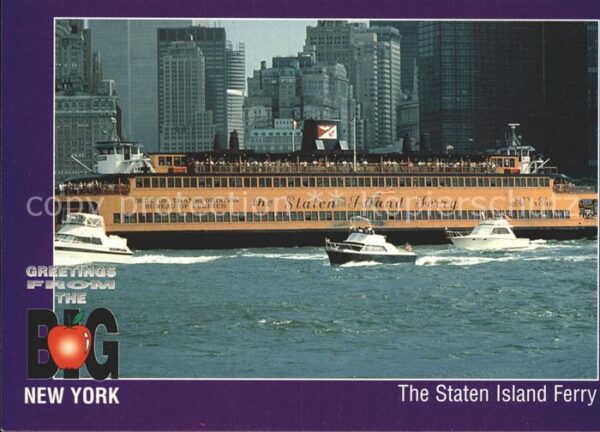 Faehre Ferry Bac Traghetto-- Staten Island Ferry New York