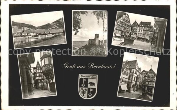 Bernkastel-Kues Moselpartie Burgruine Marktplatz Spitzh