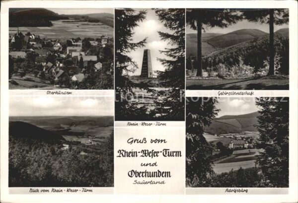 Oberhundem Total Rhein Weser Turm Gebirgslandschaf