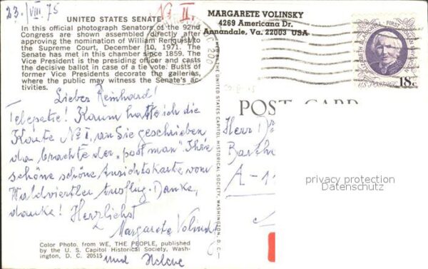 Washington DC United States Senate Senators of 92nd C – Bild 2