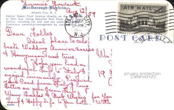 Atlantic City New Jersey Marlborough Blenheim Hotel Park Place – Bild 2