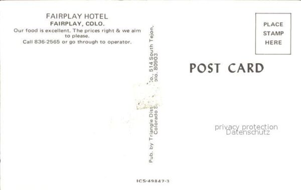 Fairplay Colorado Hotel – Bild 2