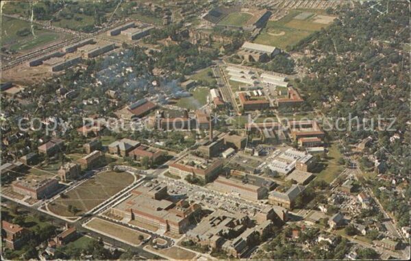 Lafayette Indiana Purdue University Campus aerial view