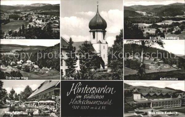 Hinterzarten Sickinger Weg Hotel Adler Kirche Feldbe