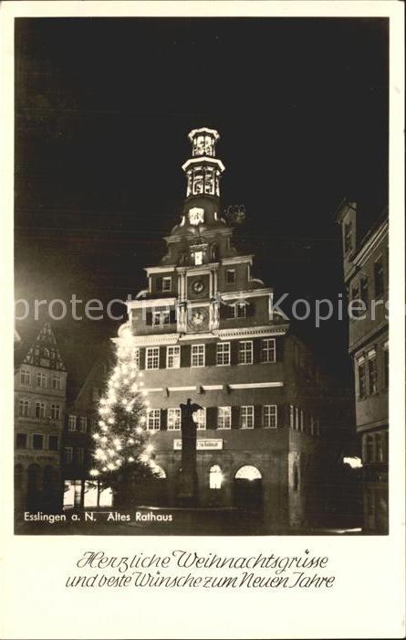 Esslingen Neckar Altes Rathaus zur Weihnachtszeit Weihna