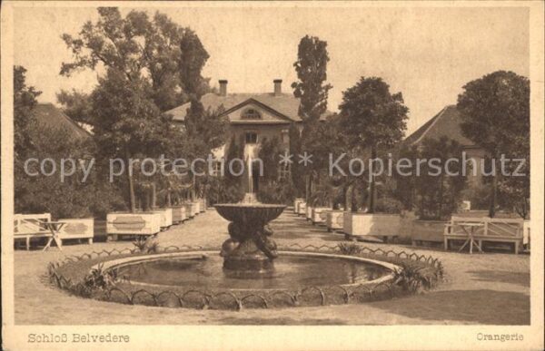 Weimar Thueringen Orangerie Schloss Belvedere Kupfertiefd