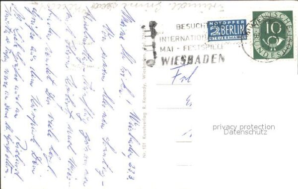 Wiesbaden Kurhaus Kochbrunnen Hauptbahnhof Griech – Bild 2
