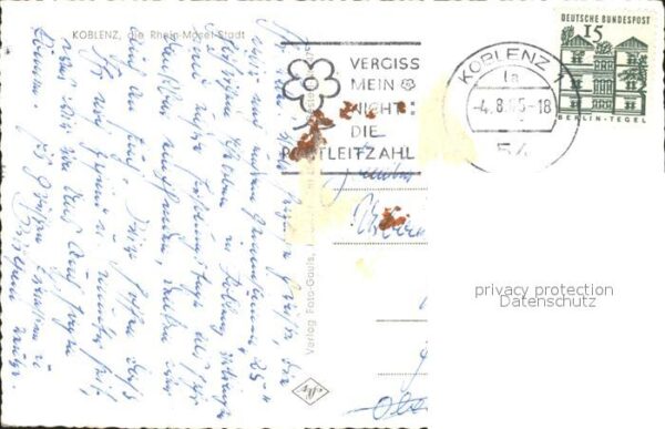 Koblenz Rhein Rhein Mosel Stadt alte Burg Schloss Deu – Bild 2