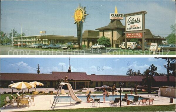 Santee South Carolina Quality Inn Clark's and Restaurant Mote