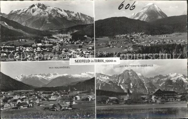 Seefeld Tirol Panorama mit Hocheder Hohe Munde Zugspi