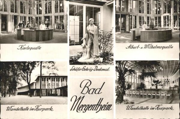 Bad Mergentheim Karlsquelle Schäfer Gehrig Denkmal Albe
