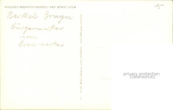 Koeln Rhein Wallraf Richartz Museum Portrait Barthe – Bild 2
