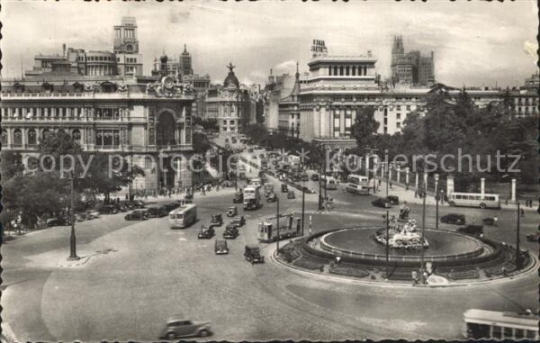 Madrid Spain Calle de Alcala desde Cibeles