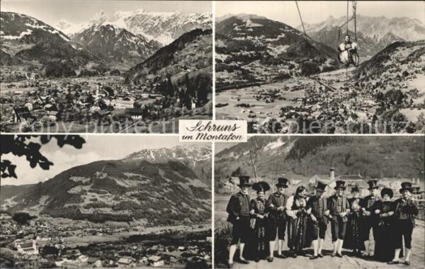 Schruns Vorarlberg Gesamtansicht mit Alpenpanorama Sessell