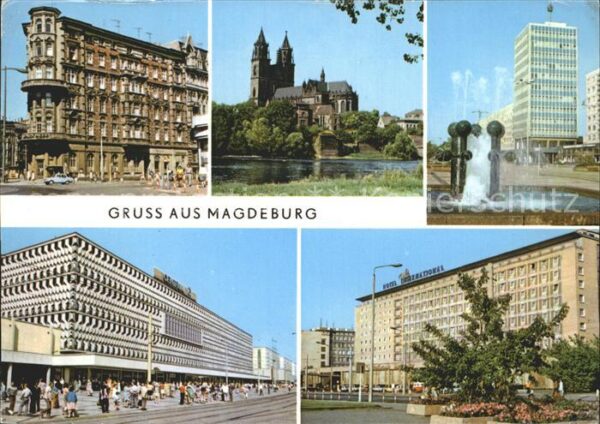 Magdeburg Hasselbachplatz Elbe Dom Karl Marx Stra