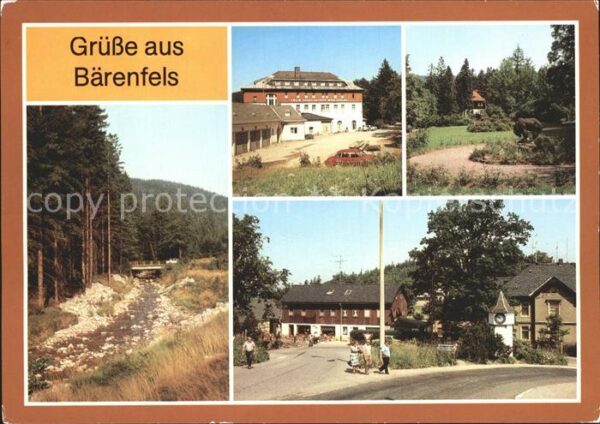 Baerenfels Erzgebirge Brücke Rote Weisseritz FDGB Erholungshe