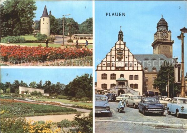Plauen Vogtland Nonnenturm Otto Grotewohl Platz Parkthe