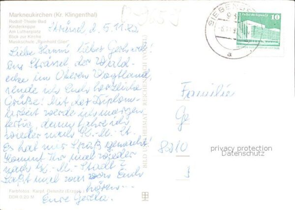 Markneukirchen Rudolf Thiele Bad Kinderkrippe Lutherpl – Bild 2