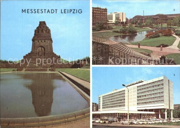 Leipzig Völkerschlachtdenkmal Schwanenteich Hau