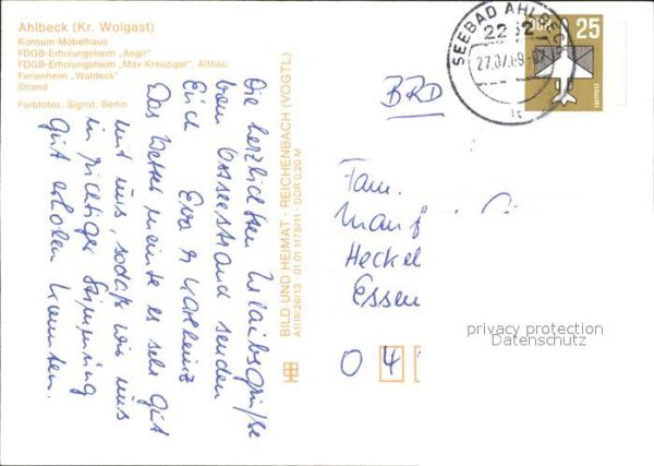 Ahlbeck Ostseebad Konsum Möbelhaus FDGB Erholungsheim Fer – Bild 2