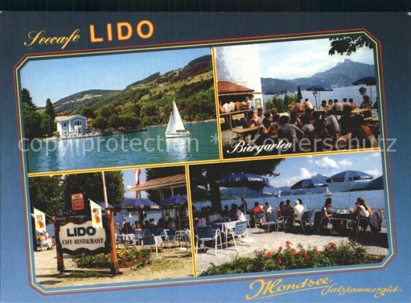 Mondsee Salzkammergut Seecafe Restaurant Lido Biergarten Terr