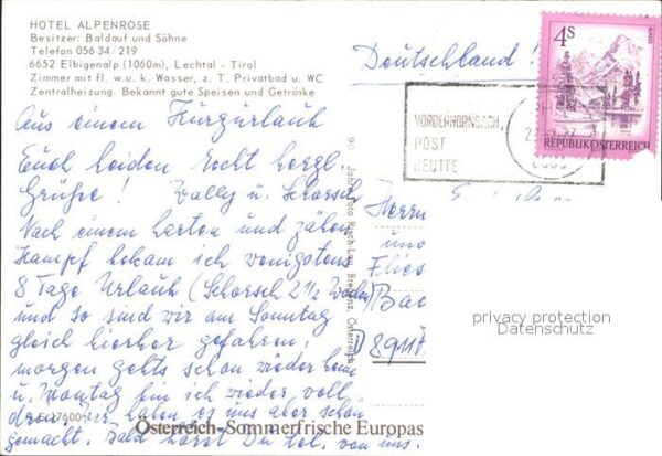 Elbigenalp Hotel Alpenrose Restaurant Weinstube – Bild 2