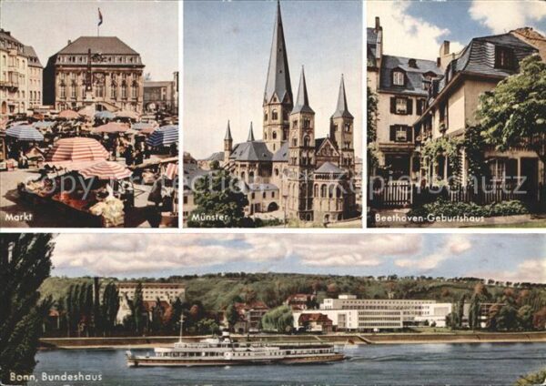 Bonn Rhein Markt Münster Beethoven Geburtshaus Bun