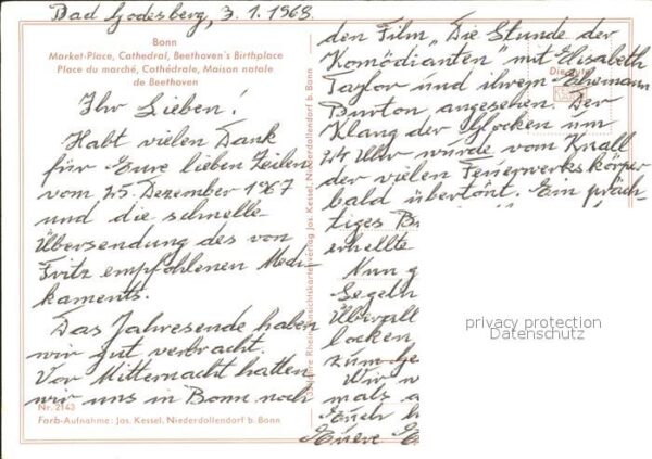 Bonn Rhein Markt Münster Beethoven Geburtshaus Bun – Bild 2