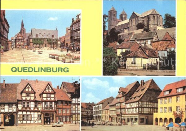 Quedlinburg Rathaus Dom Klopstockhaus Markt Fachwer