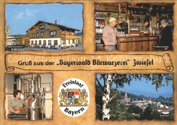 Zwiesel Niederbayern Bayerwald Bärwurzerei Wappen