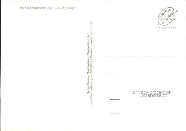 Westerland Sylt Nordseeheilbad Fliegeraufnahme – Bild 2