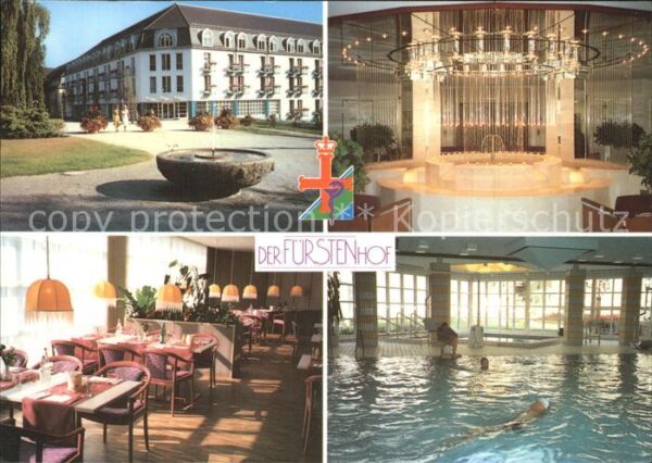 Bad Pyrmont Fürstenhof Klinik Hallenbad Restaurant