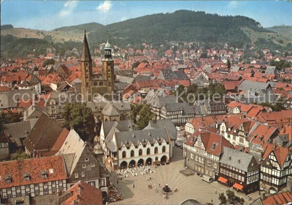 Goslar Altstadt Marktplatz Kirche Fliegeraufna