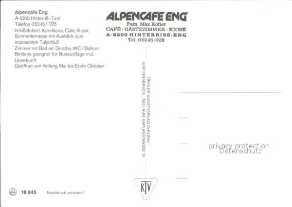 Eng Hinterriss Tirol Alpencafe Eng – Bild 2