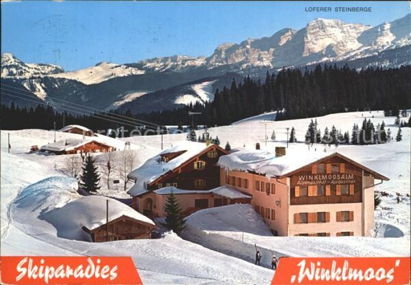 Reit Winkl Skiparadies Winklmoos Loferer Steinberg
