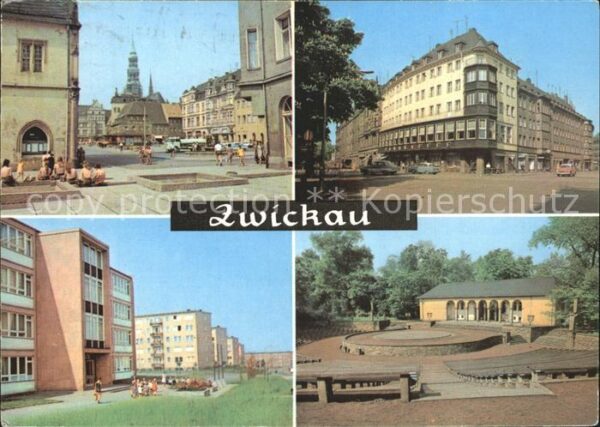 Zwickau Sachsen Markt Ringkaffee Eckersbach Siedlung Fr
