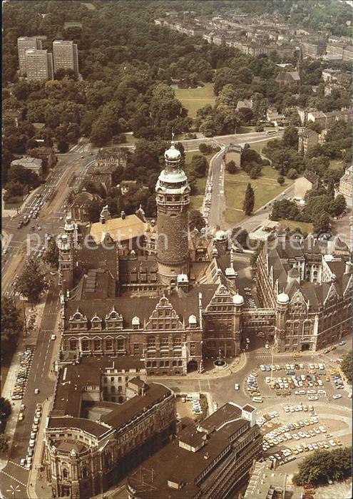 Leipzig Neues Rathaus Messestadt Interflug Luft
