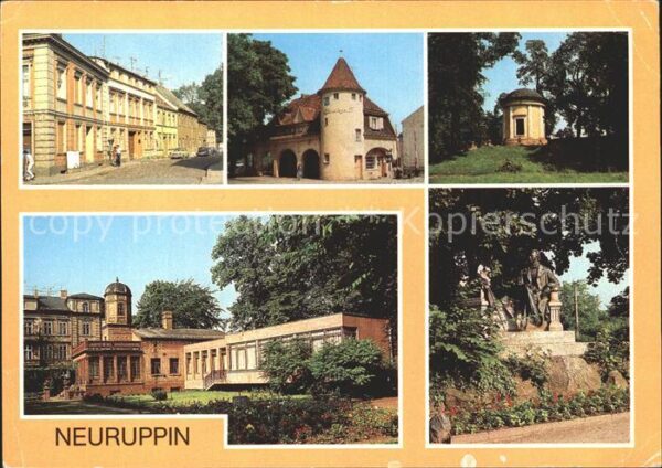Neuruppin Rosenstrasse Bahnhof Rheinsberger Tor K