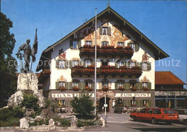 Kochel See Schmied von Kochel Denkmal Hotel zur Po
