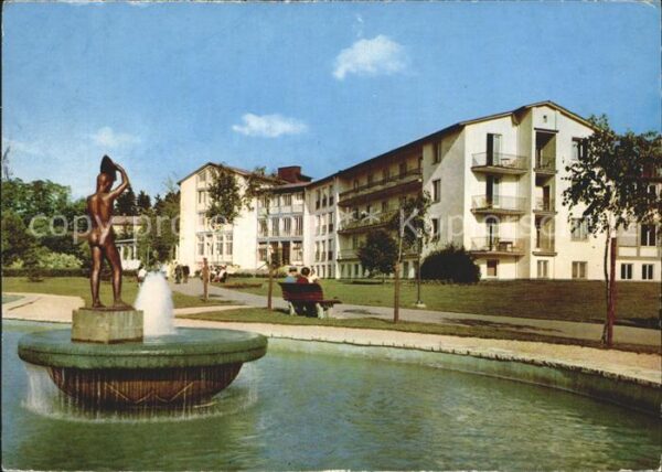 Bad Abbach Kurhaus Brunnen Skulptur Schwefelbad