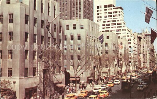 New York City Fifth Avenue Rockefeller Center Distric