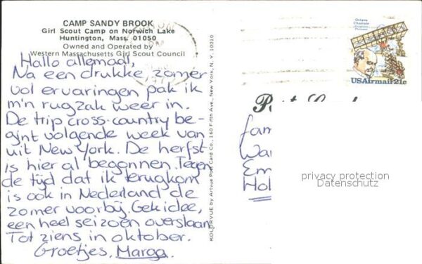 Huntington Massachusetts Camp Sandy Brook Badesteg – Bild 2